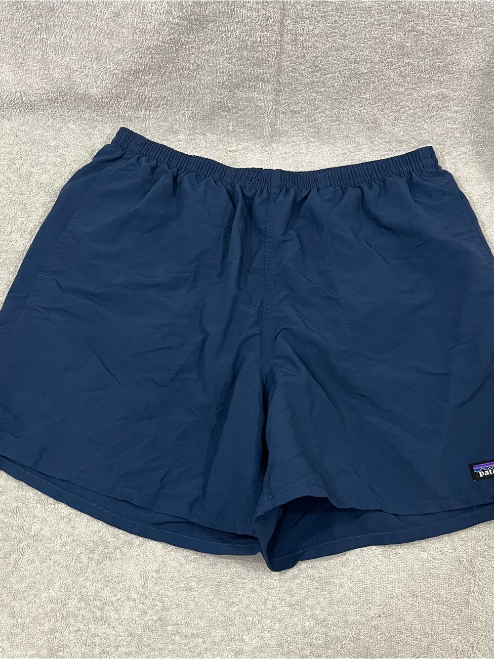 Patagonia Shorts Mens Medium Navy Blue Baggies 4.5" Lined Swim Hiking Outdoor